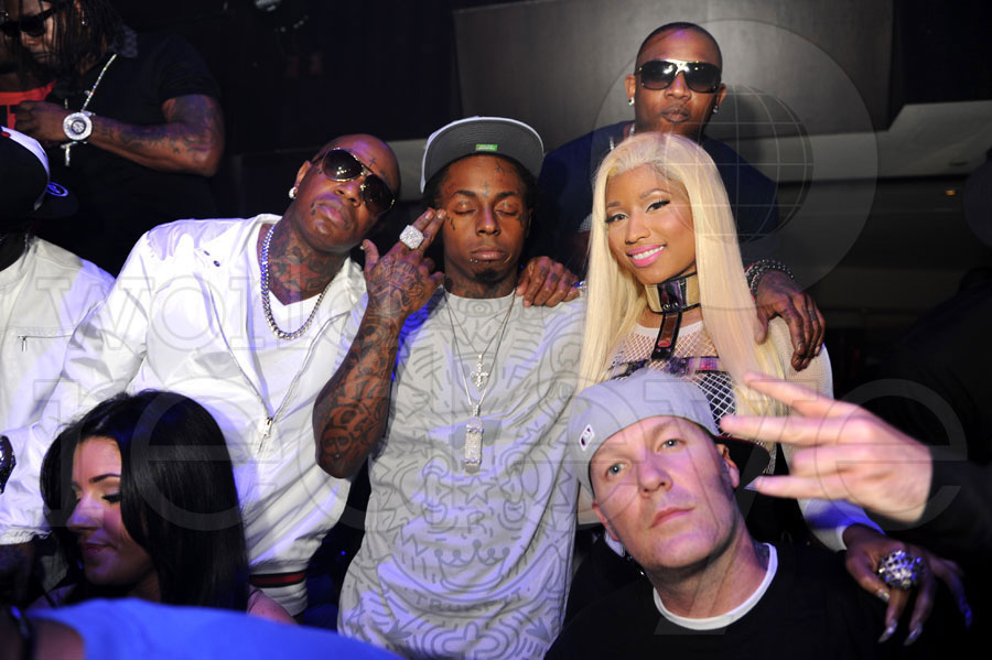 Photos Nicki Minaj Celebrates Her Pink Friday Roman Reloaded Release With Lil Wayne Birdman Uproxx