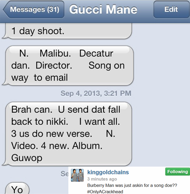 Gucci Mane Goes On Rant Against The Industry On Twitter Claims Relations With Nicki Minaj Uproxx