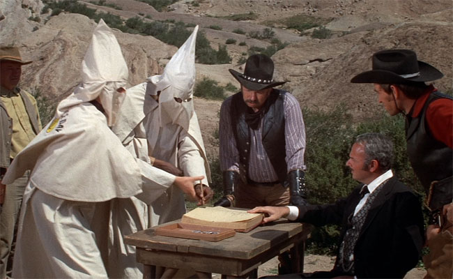 blazing saddles, KKK