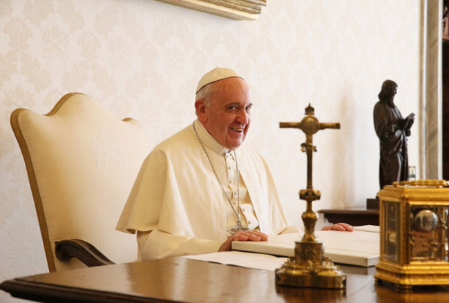 Pope Francis Meets President Of Haiti Joseph Martelly