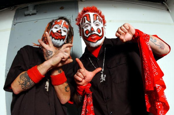 Insane Clown Posse backstage in Chicago