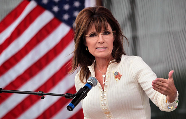 Sarah Palin Attends Tea Party "Restoring America" Rally In Iowa