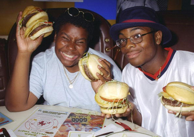 Kenan Thompson (left) and Kel Mitchell seem to have burgers