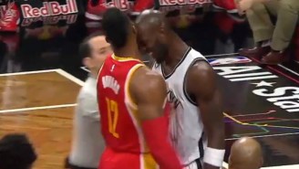 Things Got Nasty In The Rockets-Nets Game Tonight And Kevin Garnett Head-Butted Dwight Howard
