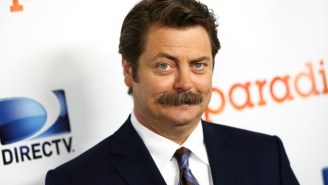 Has Nick Offerman Ditched His Signature Mustache?