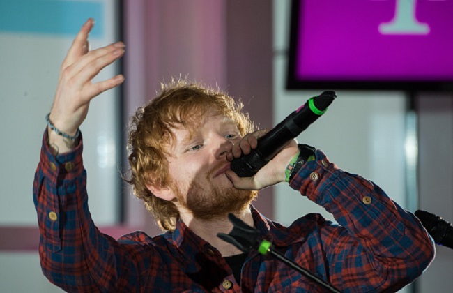 Ed Sheeran Performs At Telekom Street Gig At Zugspitze