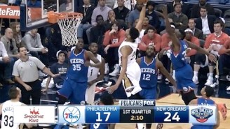 Video: Anthony Davis Touches Sky On Incredible One-Handed Alley-Oop Slam