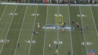The Packers Made A Horrible Mistake Sliding Down On That 4th Quarter INT And This Picture Proves It