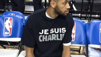 Photos: Nicolas Batum Dons ‘Je Suis Charlie’ Shirt Prior To Blazers-Heat