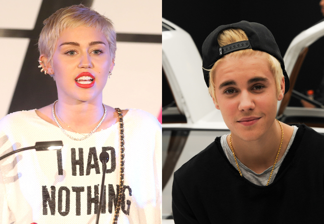 Bieber and Miley