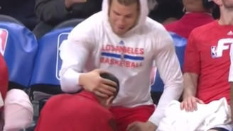 TNT Cameras Caught Blake Griffin Getting ‘Playful’ With A Team Trainer