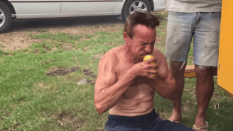 This Man Attempts To Drink A Beer In Front Of An Industrial Air Compressor And It Ends As Expected