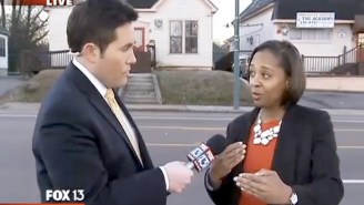 Watch This Pushy News Reporter Get Owned By A Daycare Employee