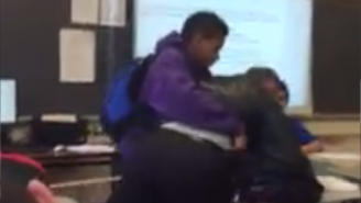 This Kid Wrestled His Teacher To The Ground For Taking His Cell Phone Away