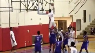 Video: High-Schooler Hafid Yassin Rises A Foot Above Rim To Finish In-Bounds Lob