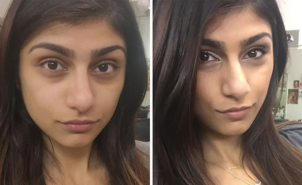 Mia Khalifa Before And After Her Porn Magic Makeup