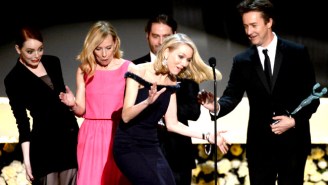 Here’s The Exact Moment Naomi Watts Almost Face-Planted At The SAG Awards