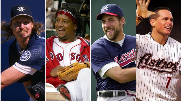 Randy Johnson, Pedro Martinez, John Smoltz, Craig Biggio enter