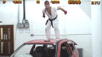 This Man Dressed As Ryu From ‘Street Fighter 2’ And Fought A Car