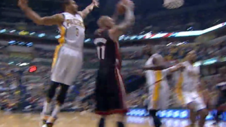 GIFs: George Hill Blocks Birdman From Behind, Goes Coast-To-Coast For Jam