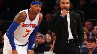 Report: Derek Fisher Says At Some Point ‘Melo May Sit Rest Of Season