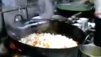 Watch This Chef Go To War With Two Crates Of Food And A Massive Wok
