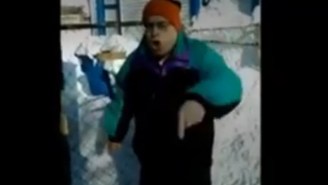 Watch This Man Go Absolutely Ballistic After His Neighbor Dumps Snow On His Property