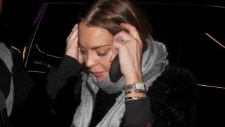 Why Is Lindsay Lohan Wearing What Appears To Be An Engagement Ring?