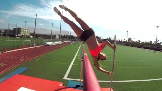 Someone Strapped A GoPro To Pole Vaulter Allison Stokke And The Result Was Magical