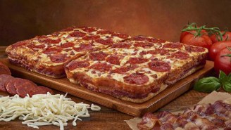 Little Caesars Is Unveiling A Pizza Wrapped With Three And A Half Feet Of Bacon