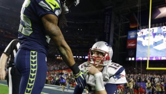 Check Out This Tremendous Photo Of Richard Sherman Congratulating Tom Brady