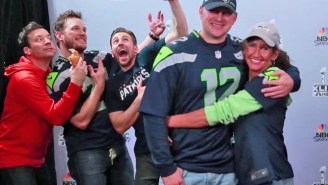 Watch Chris Pratt, Chris Evans, And Jimmy Fallon Hilariously Photobomb People At The Super Bowl