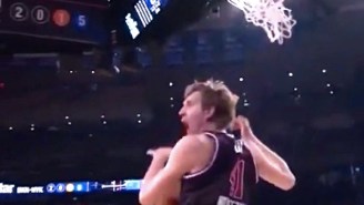 Video: Dirk Nowitzki Flushes First Alley-Oop Since 2004, Pays Tribute To Vince Carter