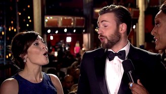 Don’t Worry, Chris Evans Totally Friendzoned His Date On the Oscar Red Carpet, Is Still Single