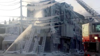 This Is What The Aftermath Of A Two Alarm Fire In Sub-Freezing Temperatures Looks Like