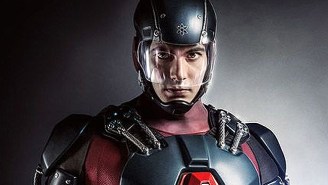 Check Out Brandon Routh In His New Heavy-Duty Atom Exosuit