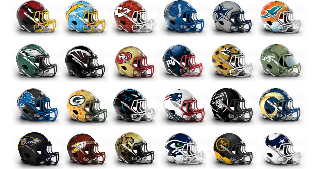 Nfl sales helmets redesigned