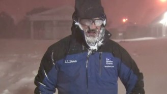 Watch Weatherman Jim Cantore Lose His Mind Over The Sight Of Thundersnow