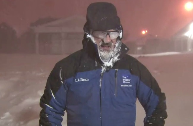 Thundersnow Made Jim Cantore Have A Double Rainbow Sized Reaction