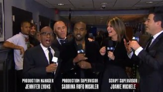 Kanye West Interrupted Matt Lauer At The End Of The #SNL40 Red Carpet Coverage