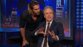 Seth Rollins Brought The Fight To Jon Stewart By Crashing ‘The Daily Show’
