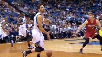 GIFs: Ricky Rubio Finds Anthony Bennett With No-Look Pass For Monster Jam