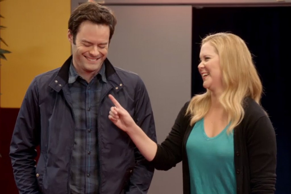 Watch Amy Schumer And Bill Hader Terrorize A Theater To Promote The Mtv 