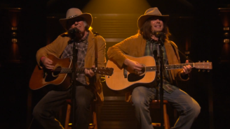 Watch Neil Young Join Jimmy Fallon’s ‘Neil Young’ For A Performance Of ‘Old Man’