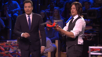 Norman Reedus Proves He’s Always Handy With A Crossbow On ‘The Tonight Show’