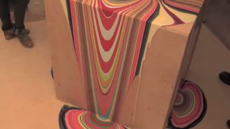This Time Lapse Of Artists Pouring Paint On Blocks Is The Coolest Thing You’ll See All Day