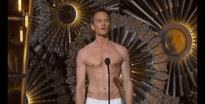 Neil Patrick Harris in Underwear at Oscars 2015, Pictures