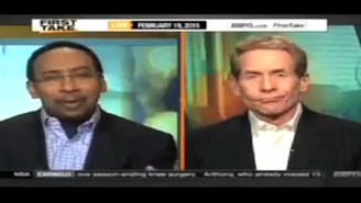 Skip Bayless’ Mic Stopped Working On ‘First Take,’ And Everyone Threw A Party