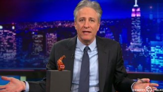 Jon Stewart Tears Apart Mike Huckabee’s Ridiculous ‘Bacon-Wrapped Shrimp’ Argument Against Gay Marriage