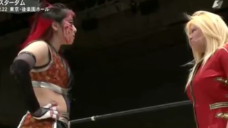 Watch This Japanese Wrestler Forget That Wrestling Is Fake (Or Don’t, It’s Really Gross)